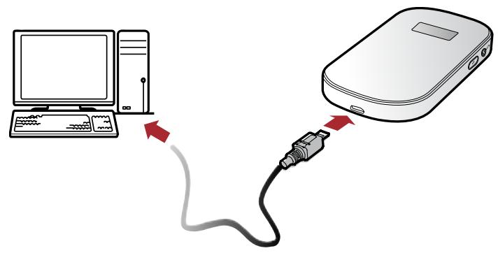 HUAWEI E587 - Méthode 2 : connexion à un PC pour le rechargement - 2