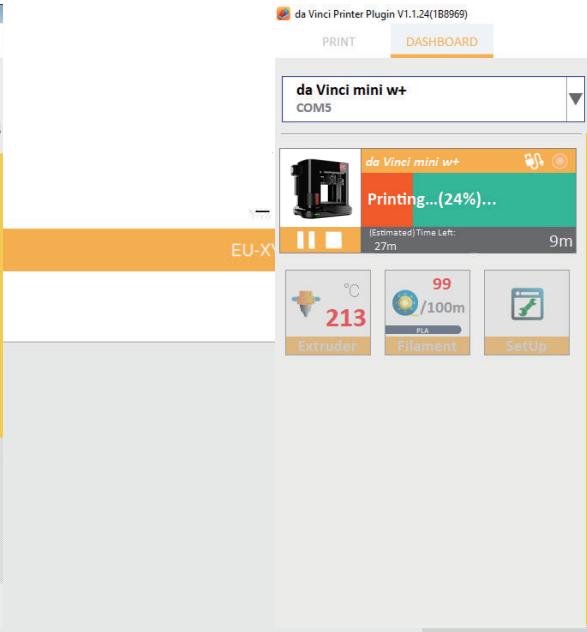 XYZ PRINTING 35DDA VINCI MINI PLUS - Cliquez "préparer l'impression" pour effectuer le découpage. - 3