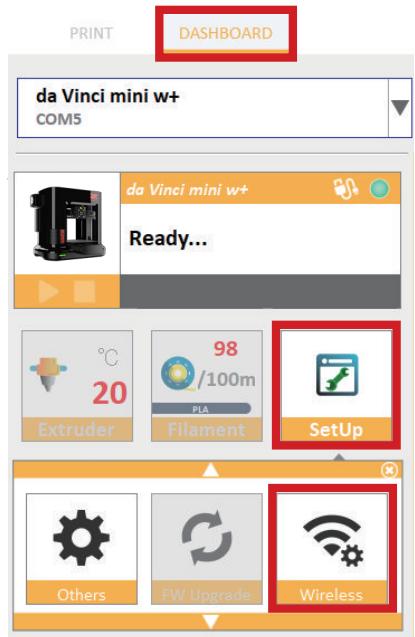 XYZ PRINTING 35DDA VINCI MINI PLUS - - Configuration du wi-fi - 6