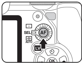 PENTAX K7+DA 18-55MM WR - Utilisation du bouton AF pour la mise au point - 2
