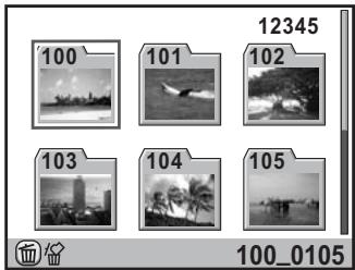 PENTAX K7+DA 18-55MM WR - Affichage des images par dossier - 2