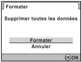 PENTAX K7+DA 18-55MM WR - Sélectionnez [formater] dans le menu [préférences 4] et appuyez sur le bouton de navigation (▶). - 1