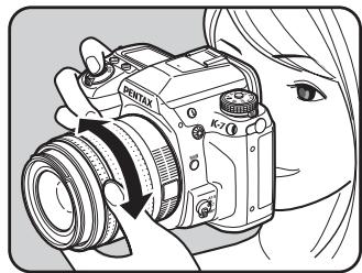 PENTAX K7+DA 18-55MM WR - Utilisation du cadre de visée - 2