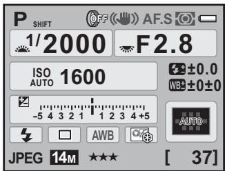 PENTAX K7+DA 18-55MM WR - Utilisation du écran de contrôle - 2