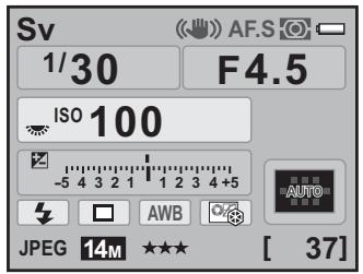 PENTAX K7+DA 18-55MM WR - Tournez la molette arrêtée pour ajuster la sensibilité. - 2
