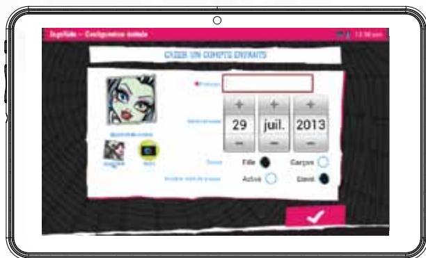 MONSTER HIGH MHU007D - Créer un compte pour infant - 1