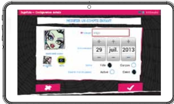 MONSTER HIGH MHU007D - Modifier les paramètres enfants - 1