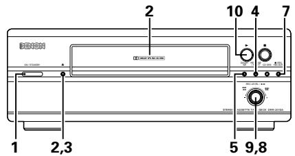 DENON DRR-201 - Commencer l'enregistrement - 1