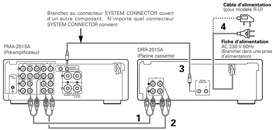 DENON DRR-201 - Connexion à la série 201SA - 1