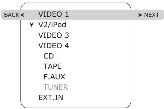 SHERWOOD RD-8504 - Configuration des entrees - 1