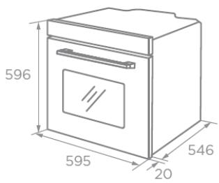 THOMSON TMFP72BX2 - Schéma du placard (placard sur pied) - 2