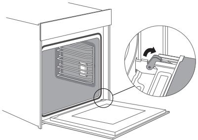 THOMSON TMFP72BX2 - Ovendeur verwijderen en bevestigen - 1