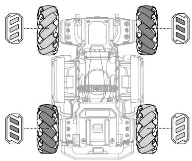 DJI DRONEROBOMASTER51 - Roues mécanum - 1
