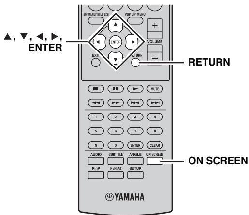 YAMAHA MCR940S - Utilisation de « function control screen » pour bd/dvd - 1
