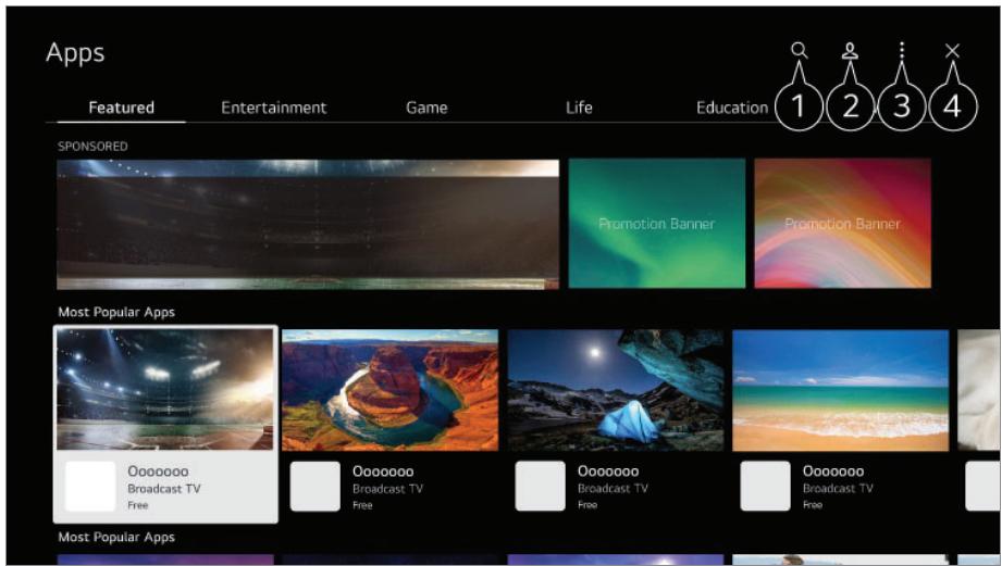 LG QNED75 - Installation d'applications - 1