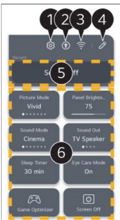 LG QNED75 - Pour utiliser le réglage rapide des fonctions - 1