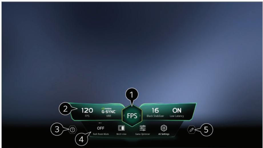 LG QNED75 - Tableau de bord de jeu - 1