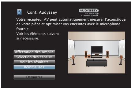 DENON AVRX7200WA - Retour aux réglages “Conf. Audyssey®” - 1