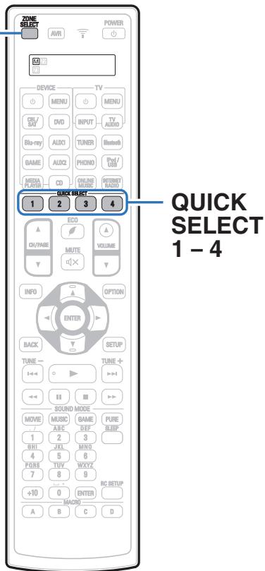 DENON AVRX7200WA - Fonction de sélection rapide plus - 1