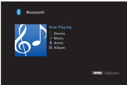 DENON AVRX7200WA - Appuyez sur Bluetooth pour passer à la source d'entrée "Bluetooth". - 1