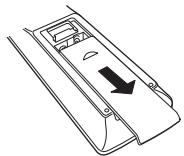 DENON AVRX7200WA - Insertion des piles - 1