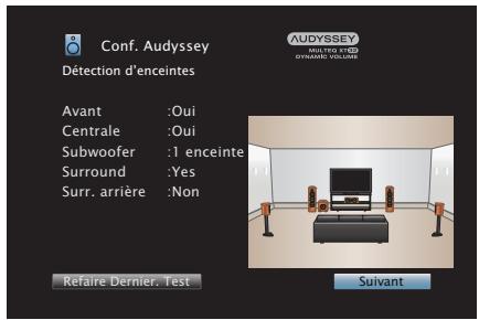 DENON AVRX7200WA - Lorsque l'enceinte détectée est affichée, sélectionnez "Suivant" puis appuyez sur ENTER. - 1