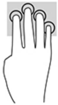 HPREFERENCE 27-044AIF - Pression à quatre doigts (pavé tactile uniquement) - 1