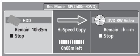 PIONEER DVR-630HS - Affichage des informations concernant le disque dur ou le disque chargé - 1