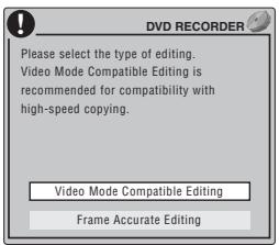 PIONEER DVR-630HS - Sélectionnez le type de montage. - 1