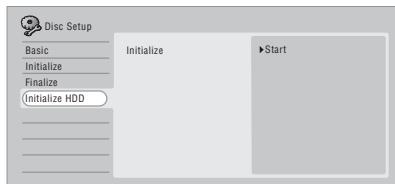 PIONEER DVR-630HS - Initialisation du disque dur - 1