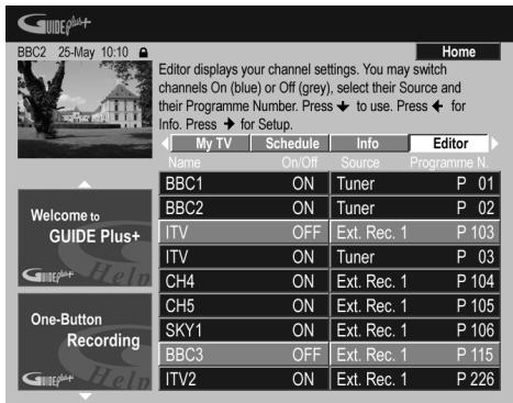 PIONEER DVR-630HS - Consultation des données charges concernant le jour suivant - 2