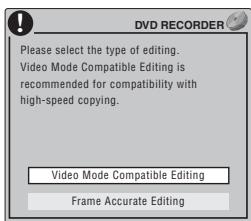 PIONEER DVR-630HS - Mettez en valeur le titre qui contient les chapitres à monter. - 1