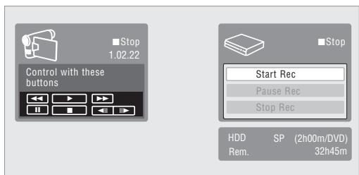 PIONEER DVR-630HS - Utilisez les touches ↑/↓ pour sélectionner 'start rec' puis appuyez sur ENTER. - 1