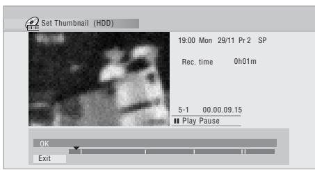 PIONEER DVR-630HS - Sélectionnez 'edit' > 'set thumbnail' sur le menu des commandes. - 2