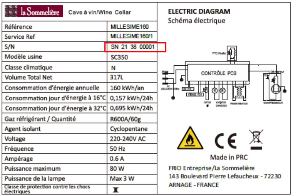 DARRYLA SOMMELIERECAVEAVINMILLESIME1 - DATOS TÉCNICOS - 1