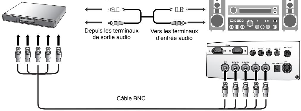 BENQ W500 - Connexion des appareils RGBHV - 1