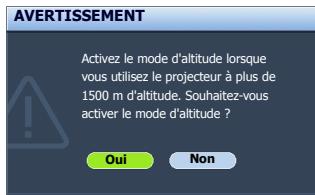 BENQ W500 - Fonctionnement en altitude - 2