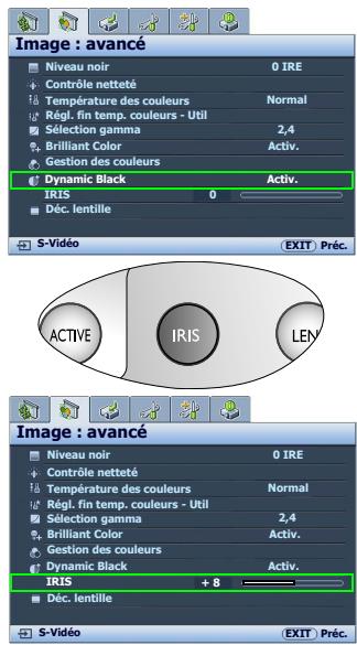 BENQ W500 - Utilisation des menus à l'écran - 1