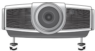 BENQ W500 - Ajustement de l'angle de projection - 1