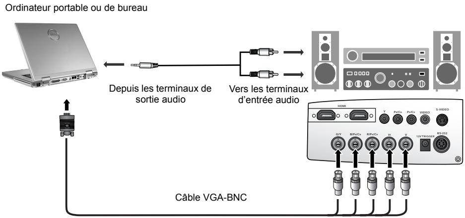 BENQ W500 - Raccordement à un ordinateur - 1