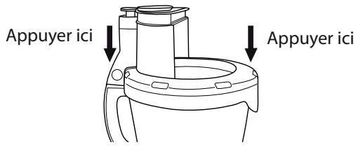 CUISINART FP14EBLANC - installer et préparer le couvercle - 1