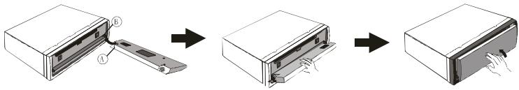 MUSE M-O95MRWC - Installation de la façade amovible - 1