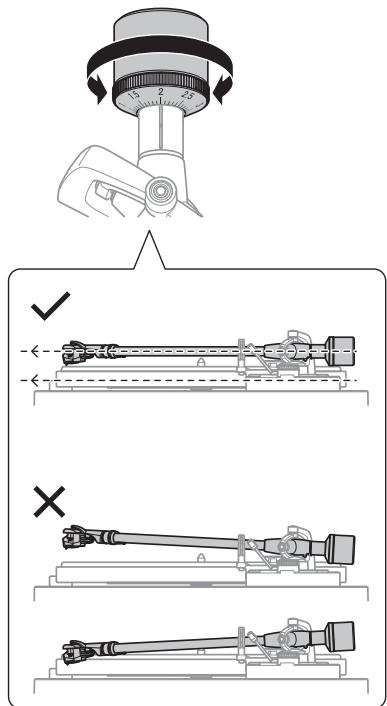 AUDIO TECHNICA AT-LP5X - Régler l'équilibre du bras de lecture - 3