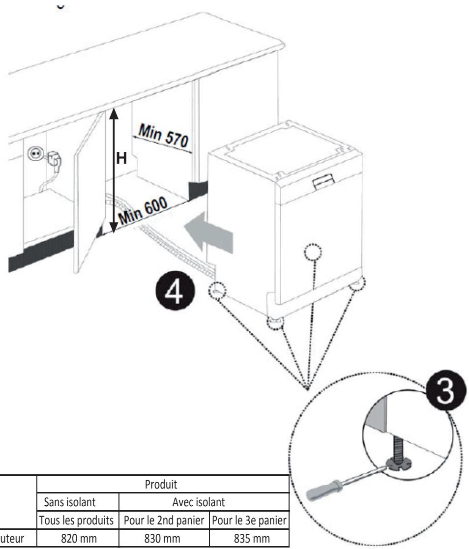 WESTLINE DWW1539INOX-20 - Installation sous un plan de travail - 2