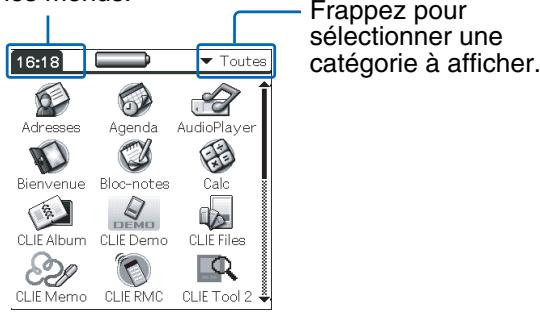 SONY PEG-TG50 - Basculement vers l'écran standard palm OS® - 1