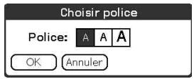 SONY PEG-TG50 - Modification des polices - 1