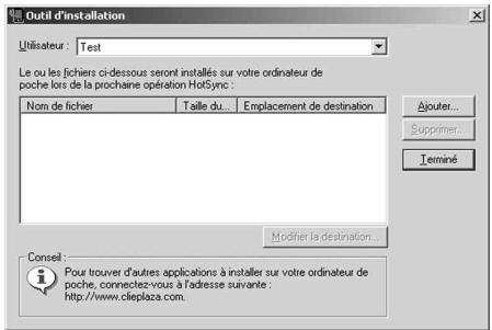 SONY PEG-TG50 - Installation à partir de votre ordinateur de bureau - 1