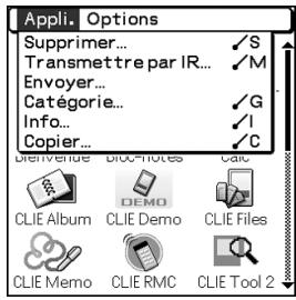 SONY PEG-TG50 - Modification des préférences relatives au fonctionnement du navigateur jog dial™ dans l'écran de démarrage - 1