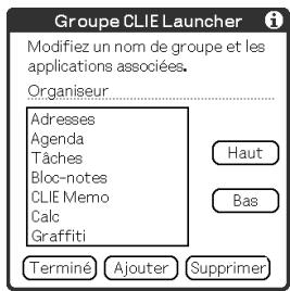 SONY PEG-TG50 - Sélectionnez un groupe à modifier et frappez modifier. - 1