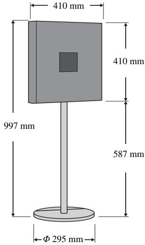 410 mm 410 mm 997 mm 587 mm Φ 295 mm